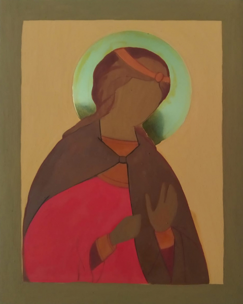 Христина Кесарийская, мученица, писаная икона
