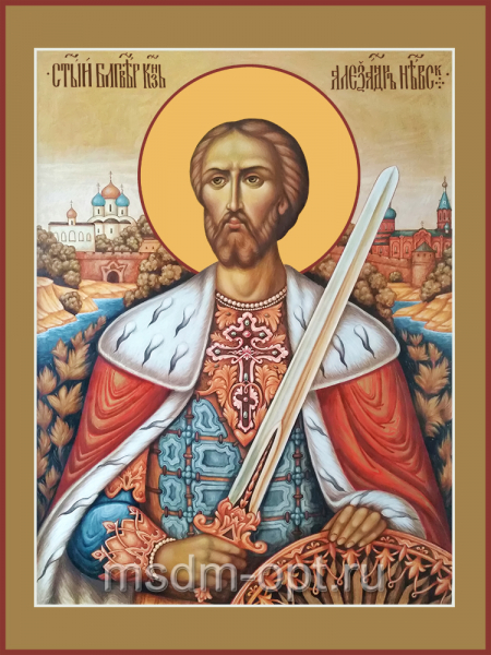 Александр Невский благоверный князь, икона (арт.04485)
