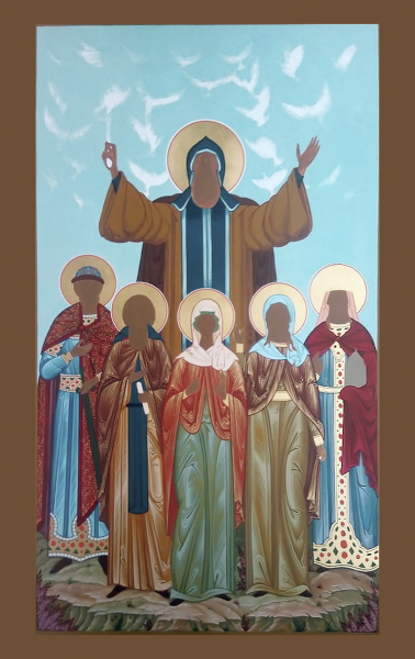 Сергий Радонежский, преподобный, (семейная) писаная икона