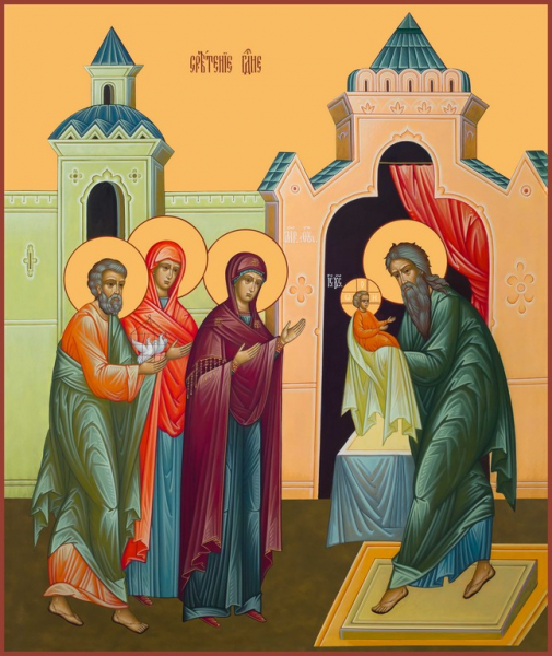 Сретение Господне, икона (арт.5855)