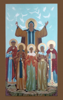 Сергий Радонежский, преподобный, (семейная) писаная икона