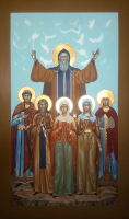 Сергий Радонежский, преподобный, (семейная) писаная икона